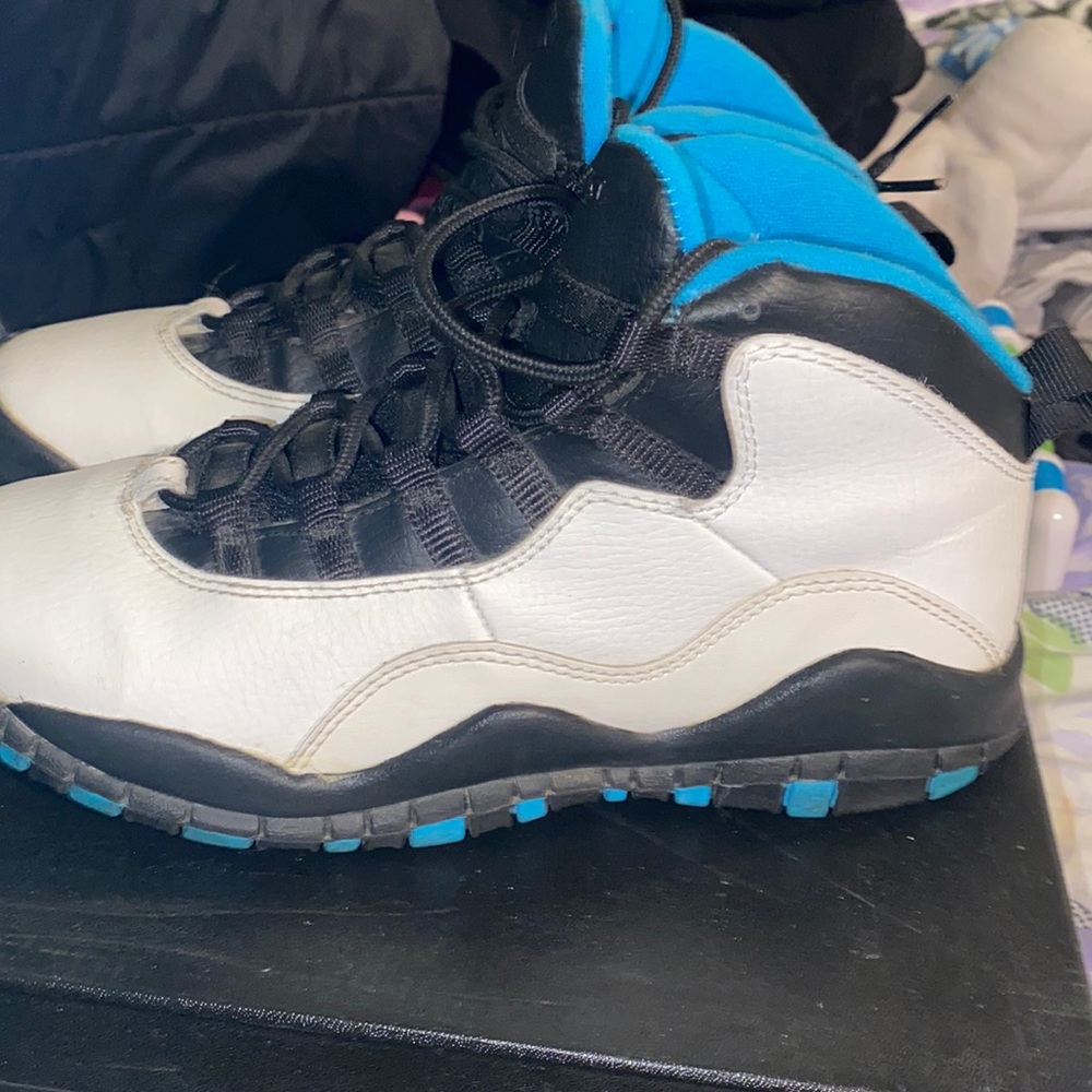Air Jordan 10 black/white/blue size 5 - Picture 2 of 7